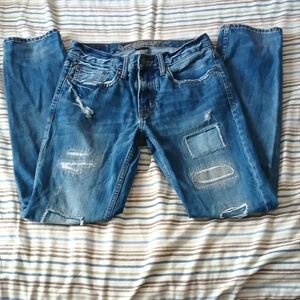 ^American Eagle distressed straight jeans